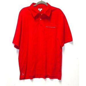 PING Performance Polo shirt mens Sz XL Red stretch Cotton blend short sleeve EUC